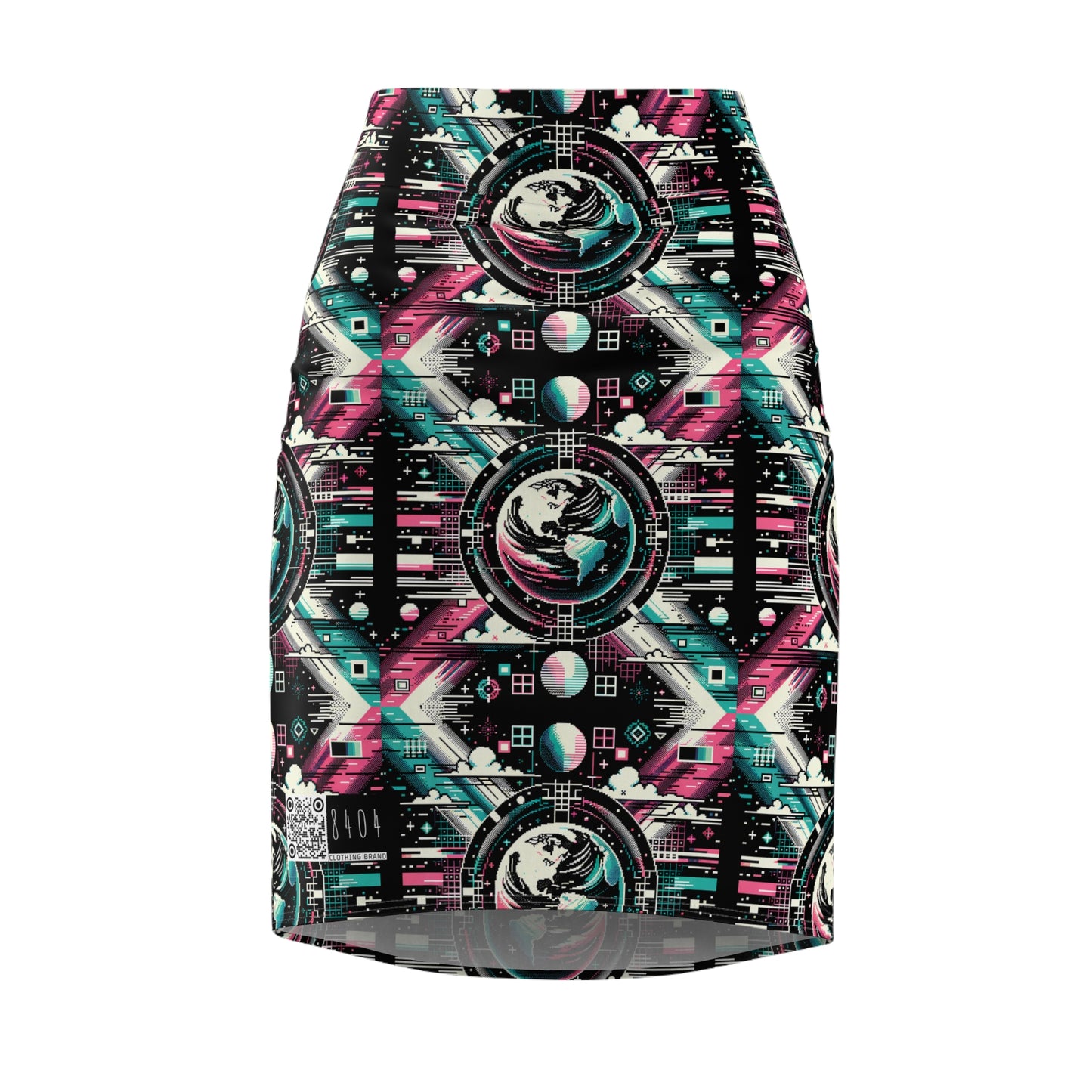 Digital Artistry Digital-native Streetwear Women's Pencil Skirt - 8404 Design-62
