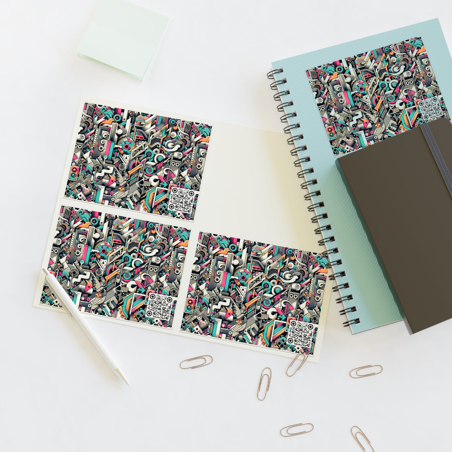 Digital Street Art Urban Street Style Sticker Sheet - 8404 Design-74