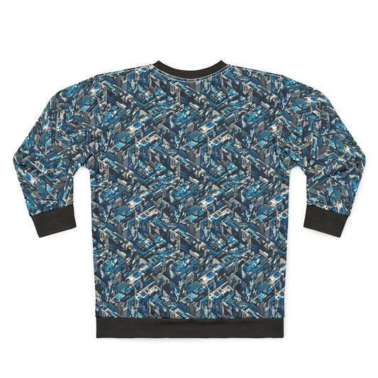 Tech Urban Camo Tech-Forward Streetwear With a Futuristic Military Edge Sweatshirt - 8404 Design-51