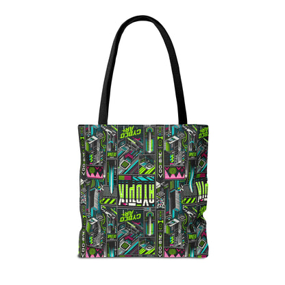 Tech-Forward Graphics Tech-Inspired Streetwear Tote Bag - 8404 Design-46