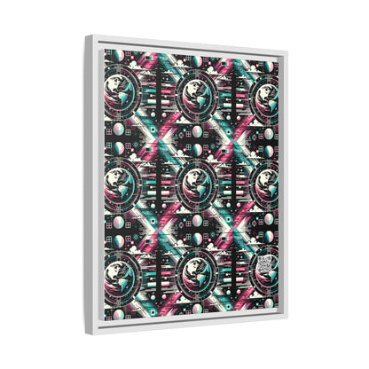 Digital Artistry Digital-native Streetwear Matte Canvas, Framed (multi-color) - 8404 Design-62 A