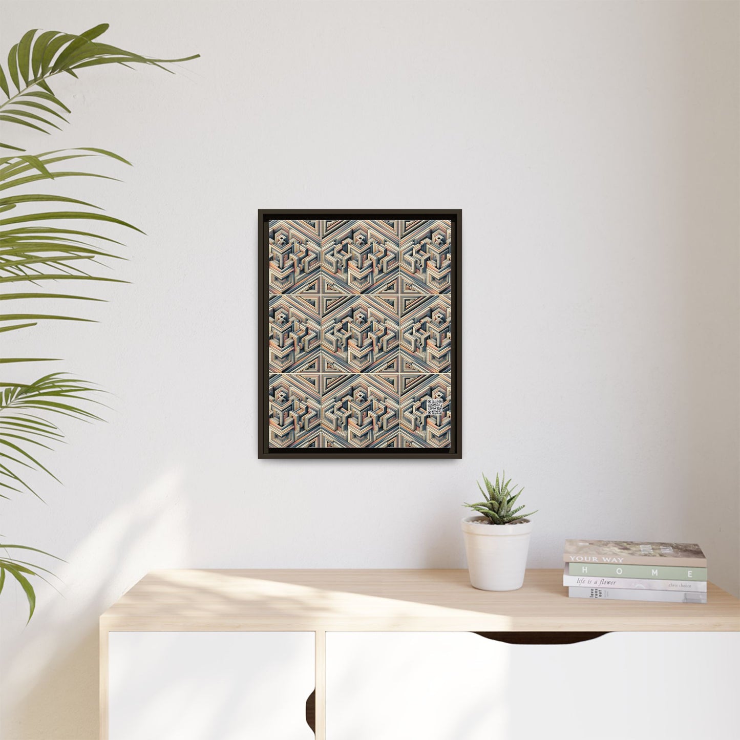 Tech Illusion Graphics Futuristic Artistry Matte Canvas, Framed (multi-color) - 8404 Design-52 A