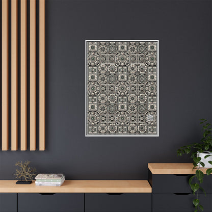 Cyber Garden Party Tech Garden Extravaganza Matte Canvas, Framed (multi-Color) - 8404 Design-45 A