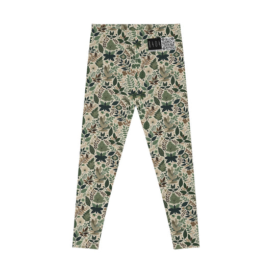 Streetwear Sustainability Environmentally Conscious Streetwear with a Natural Aesthetic Stretch Leggings - 8404 Design-57