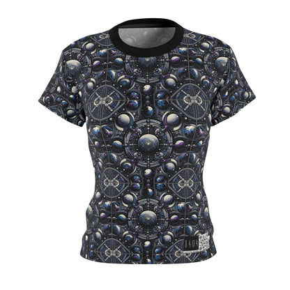 Tech Astronaut Tech-Forward Streetwear Meets Space Exploration Women's Cut & Sew Tee - 8404 Design-46