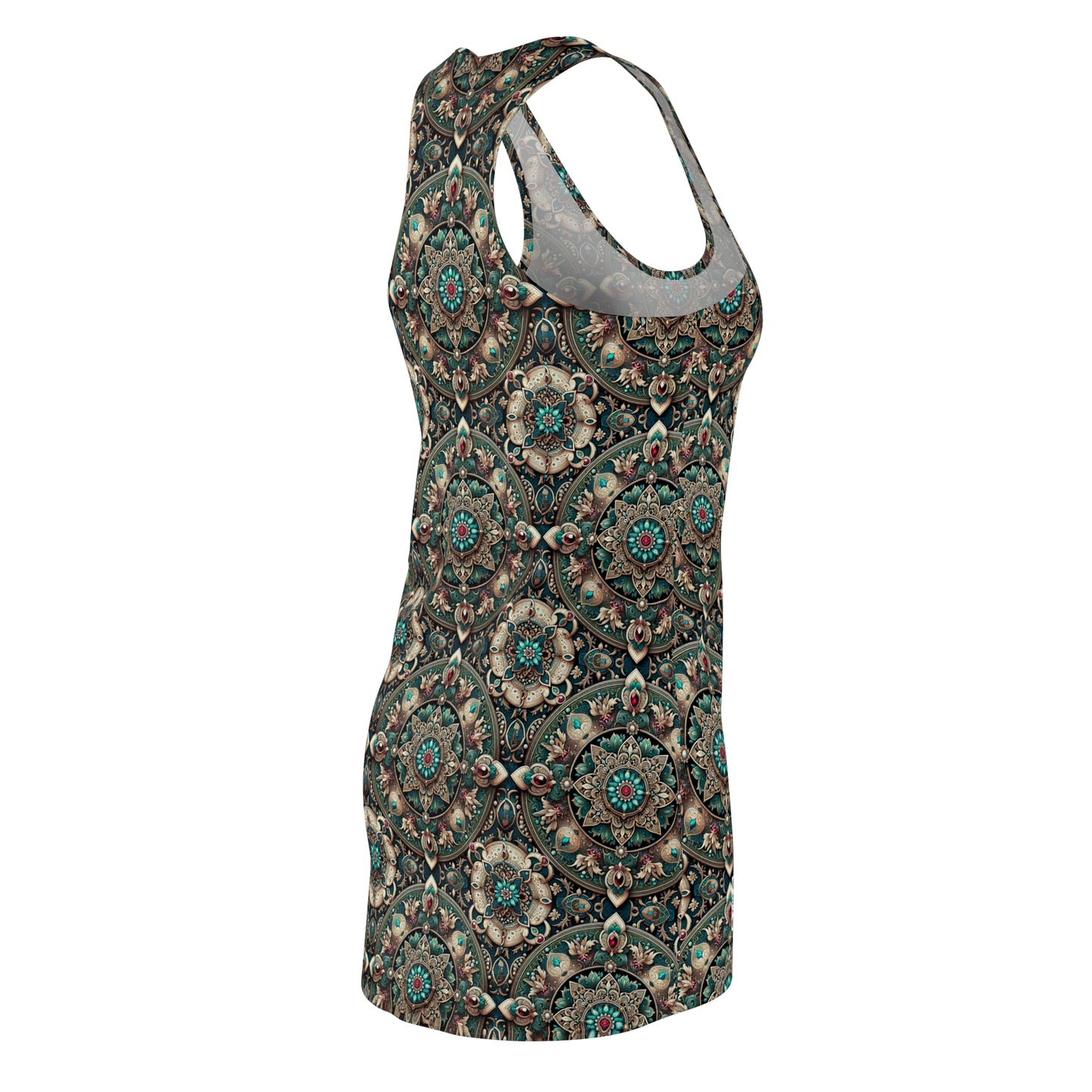 Neo-Dandyism Modern Dandy Streetwear Women's Cut & Sew Racerback Dress - 8404 Design-56