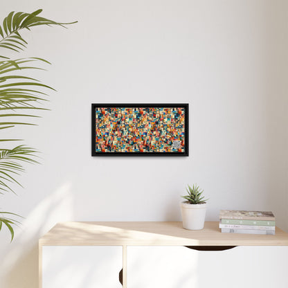 Digital Artistic Expression Artistic Streetwear Matte Canvas, Framed (multi-Color) - 8404 Design-46 B