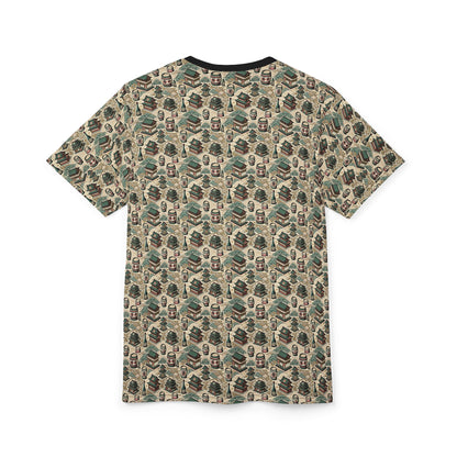 Cultural Artisanal Fusion Contemporary Cultural Elegance Unisex Cut & Sew Tee - 8404 Design-68