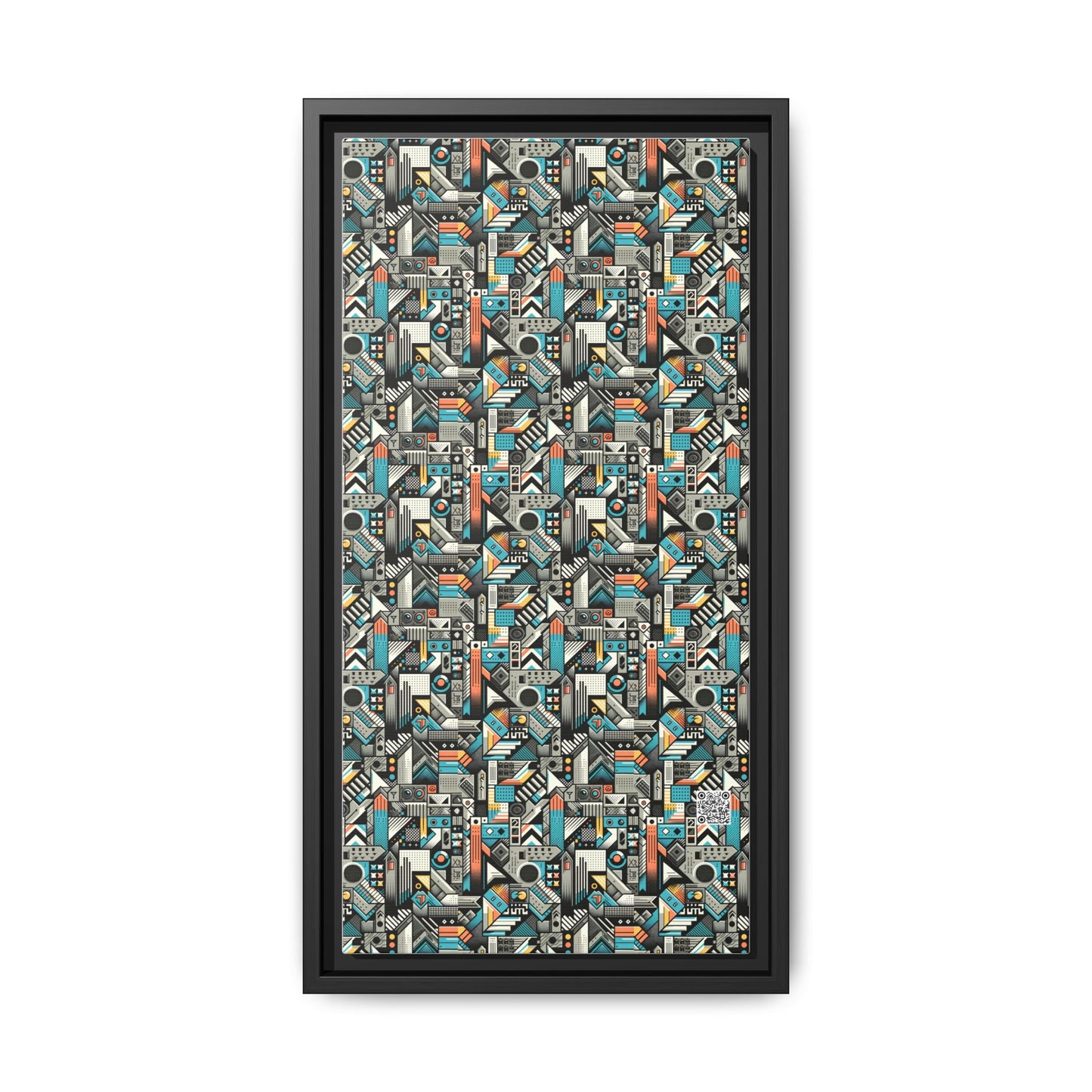 Digital Street Art Urban Street Style Matte Canvas, Framed (multi-color) - 8404 Design-81 B