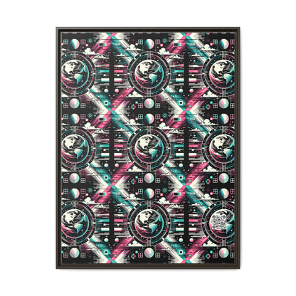 Digital Artistry Digital-native Streetwear Matte Canvas, Framed (multi-color) - 8404 Design-62 A