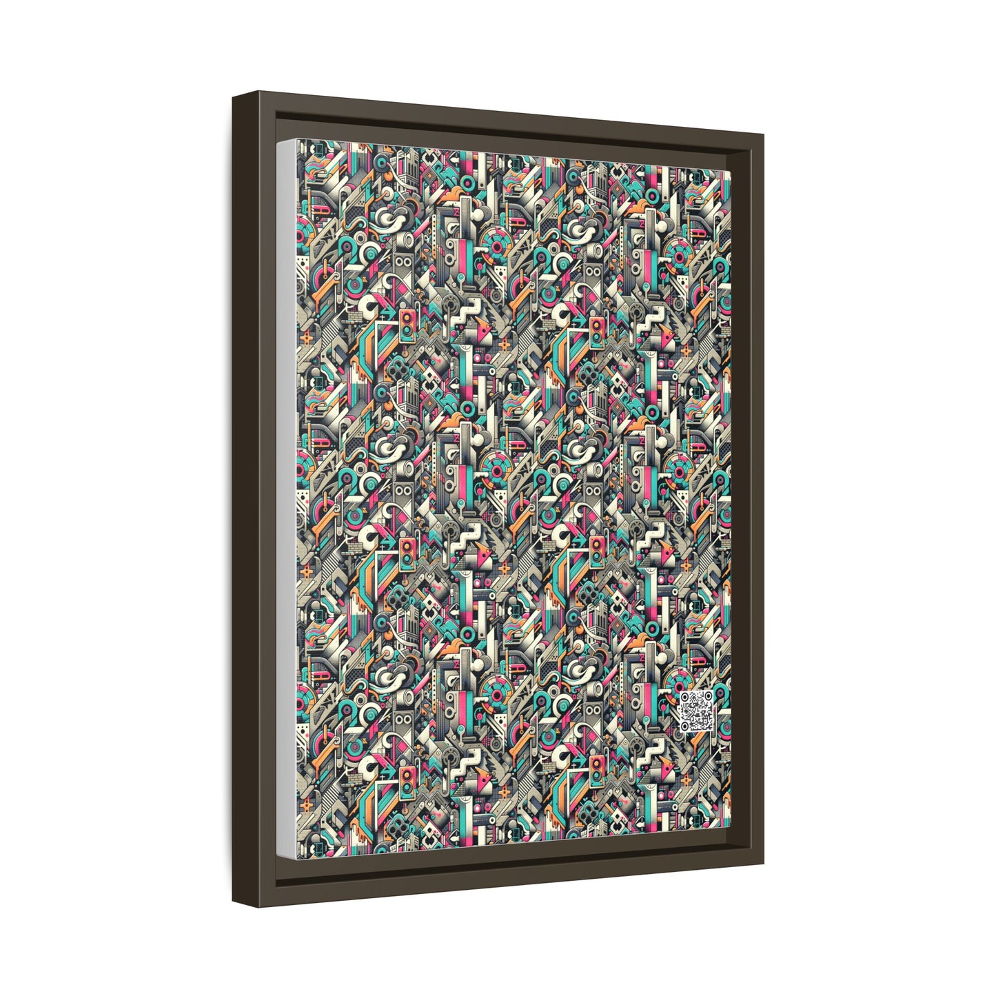 Digital Street Art Urban Street Style Matte Canvas, Framed (multi-color) - 8404 Design-74 A