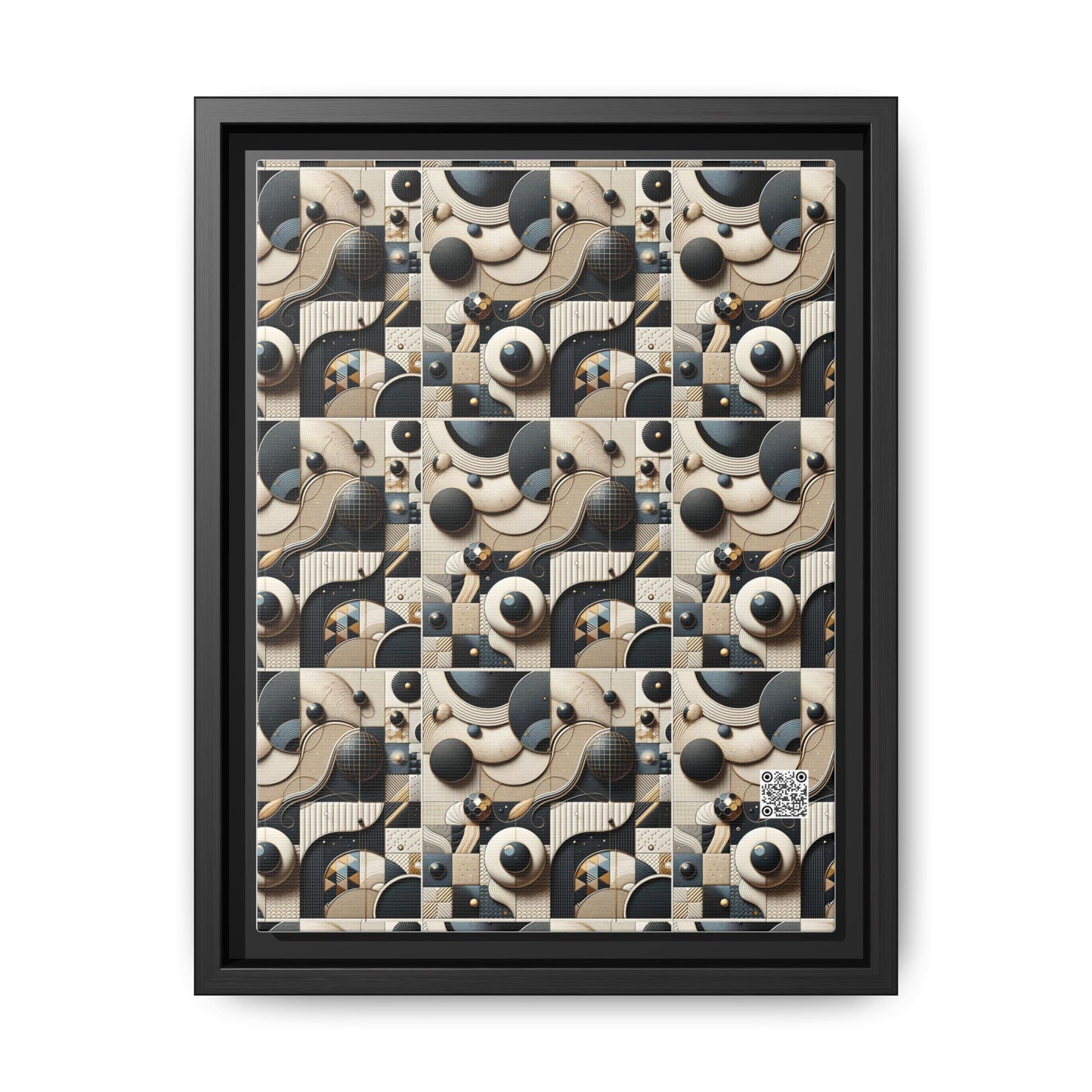 Tech-forward Luxe Streetwear Tech Luxe Fusion Matte Canvas, Framed (multi-color) - 8404 Design-71 A