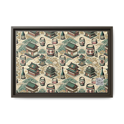 Cultural Artisanal Fusion Contemporary Cultural Elegance Matte Canvas, Framed (multi-Color) - 8404 Design-68 B