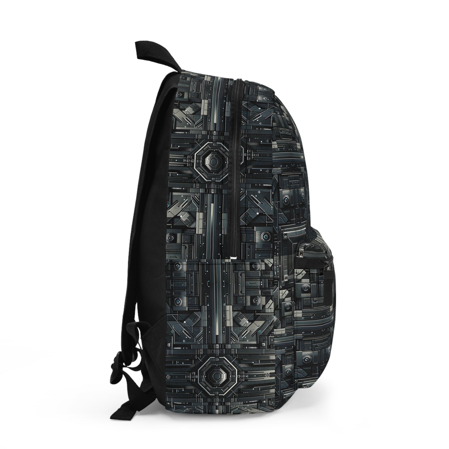 Tech Noir Futuristic Tech Aesthetic with a Dark Twist Backpack - 8404 Design-68