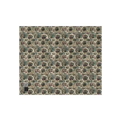 Cultural Artisanal Fusion Contemporary Cultural Elegance Crushed Velvet Blanket - 8404 Design-68