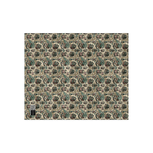 Cultural Artisanal Fusion Contemporary Cultural Elegance Crushed Velvet Blanket - 8404 Design-68