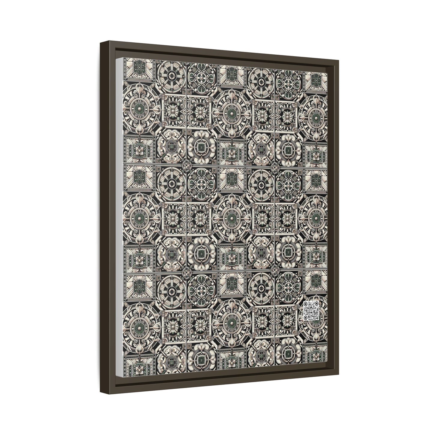 Cyber Garden Party Tech Garden Extravaganza Matte Canvas, Framed (multi-Color) - 8404 Design-45 A