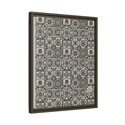 Cyber Garden Party Tech Garden Extravaganza Matte Canvas, Framed (multi-Color) - 8404 Design-45 A
