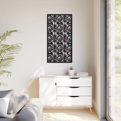 Digital Artistry Digital-native Streetwear Matte Canvas, Framed (multi-color) - 8404 Design-62 B