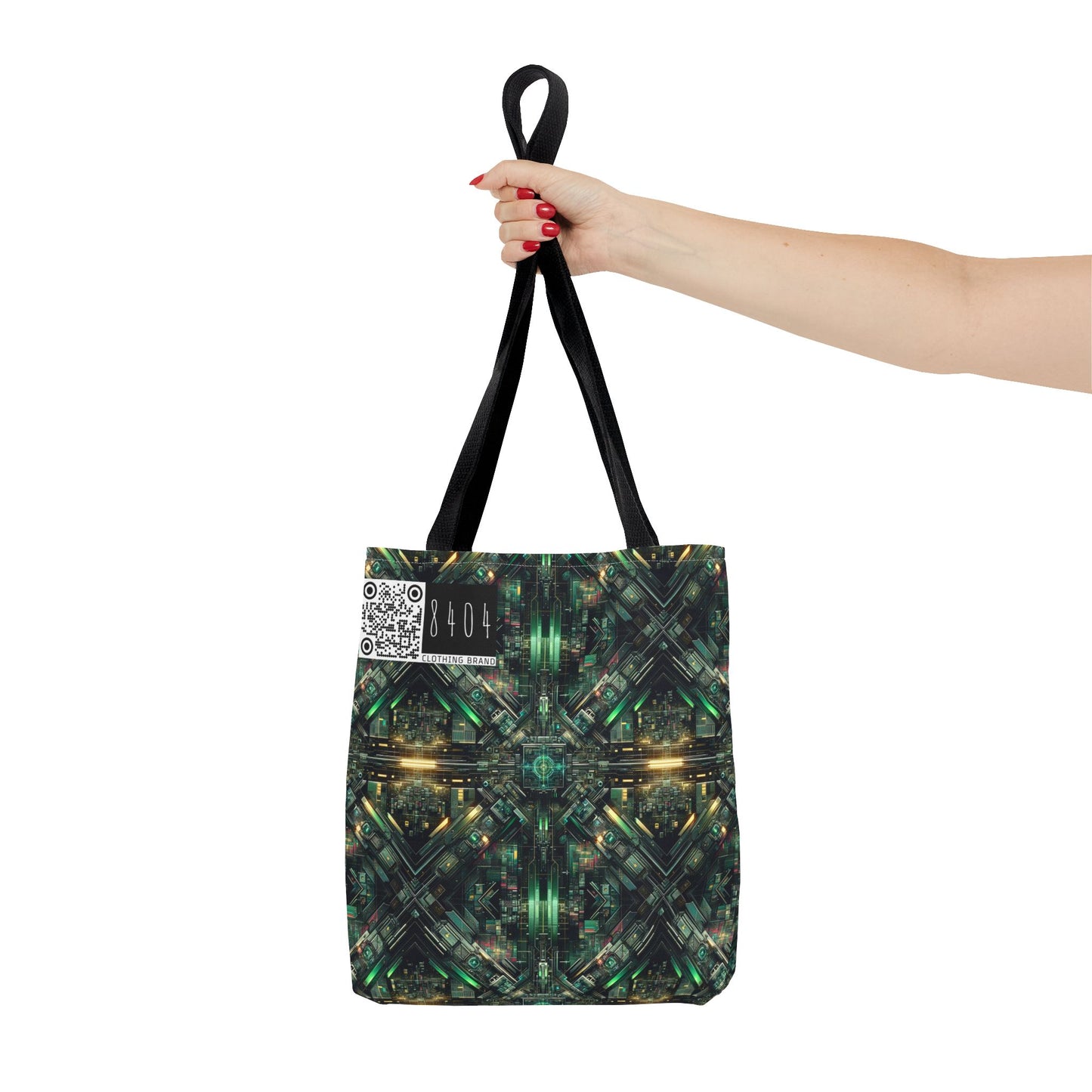 Tech Noir Graphics Tech-Inspired Streetwear Tote Bag - 8404 Design-56