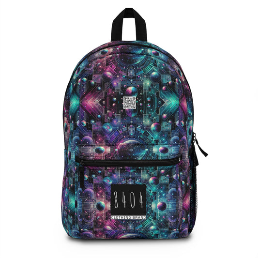 Galactic Hues Tech-Forward Cosmic Fusion Backpack - 8404 Design-59