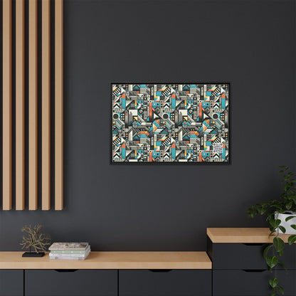 Digital Street Art Urban Street Style Matte Canvas, Framed (multi-color) - 8404 Design-81 A