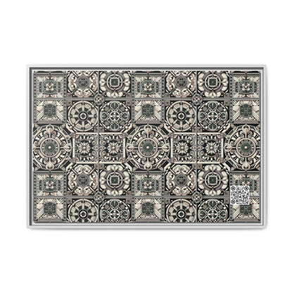 Cyber Garden Party Tech Garden Extravaganza Matte Canvas, Framed (multi-Color) - 8404 Design-45 A