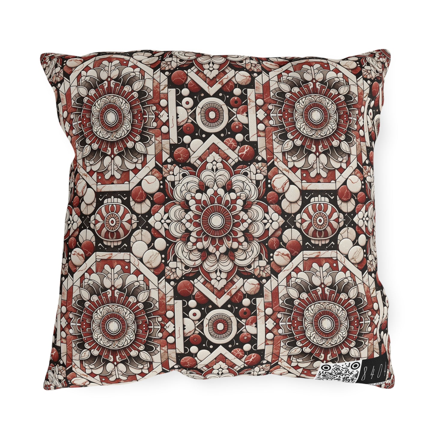 Neo Jomon Sculptural Aesthetics Artisanal Streetwear Outdoor Pillow - 8404 Design-55