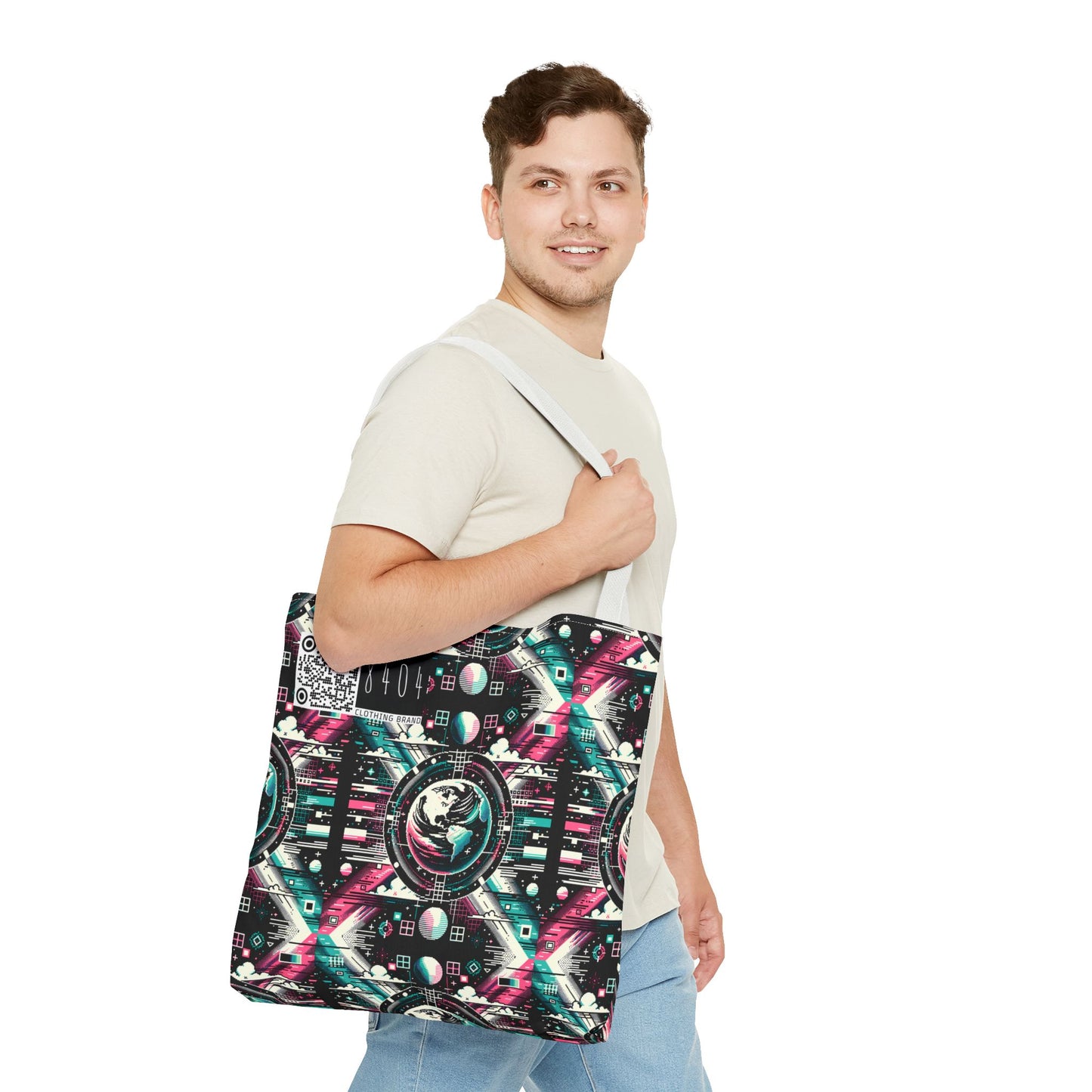 Digital Artistry Digital-native Streetwear Tote Bag - 8404 Design-62