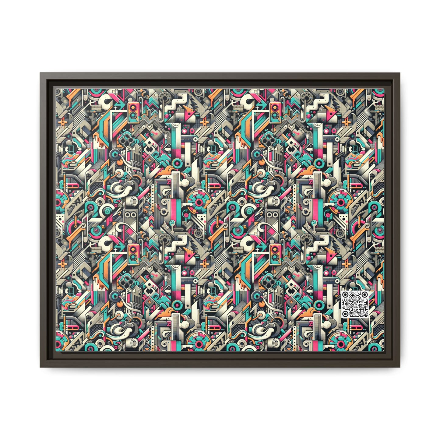 Digital Street Art Urban Street Style Matte Canvas, Framed (multi-color) - 8404 Design-74 A