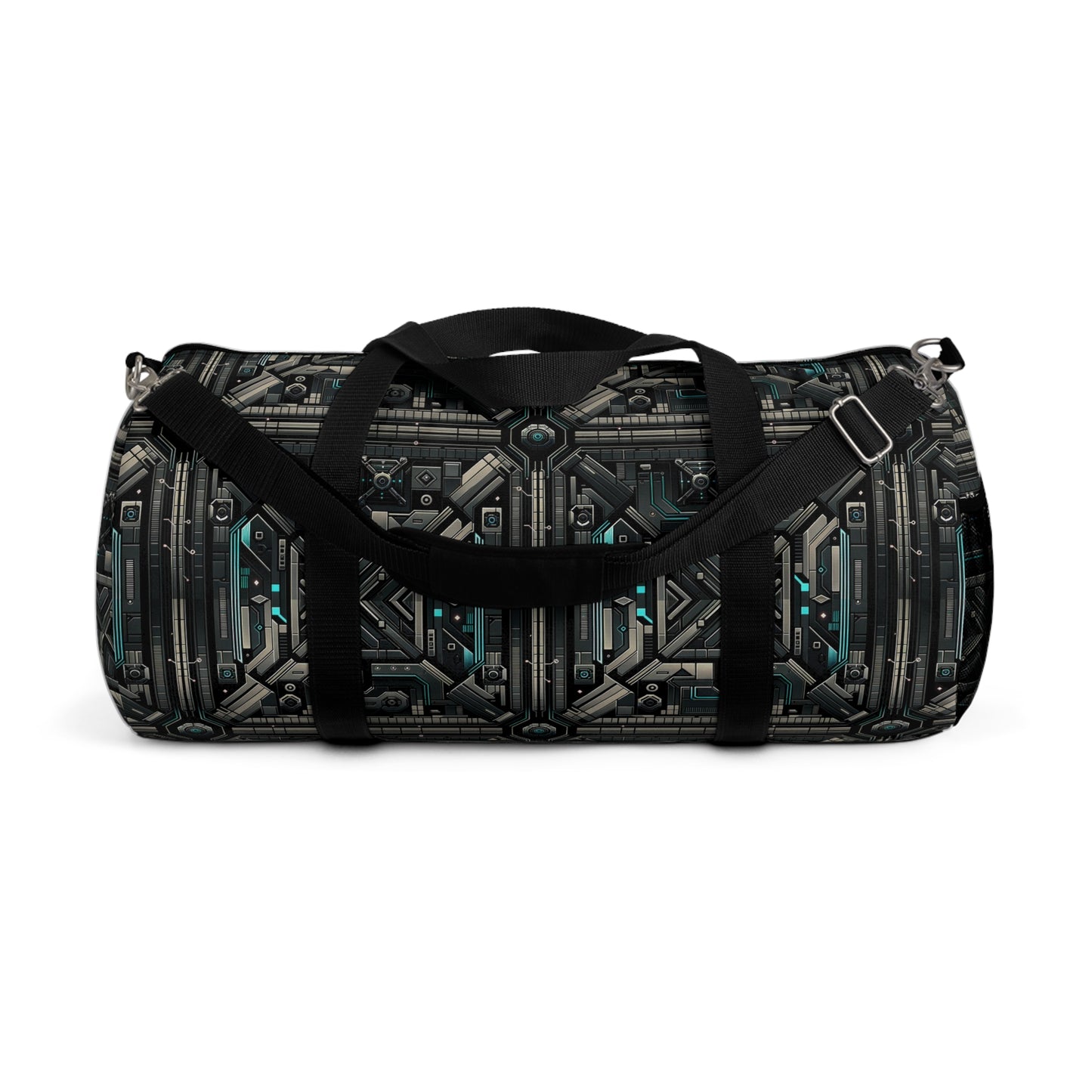 Tech Noir Futuristic Tech Aesthetic with a Dark Twist Duffel Bag - 8404 Design-59