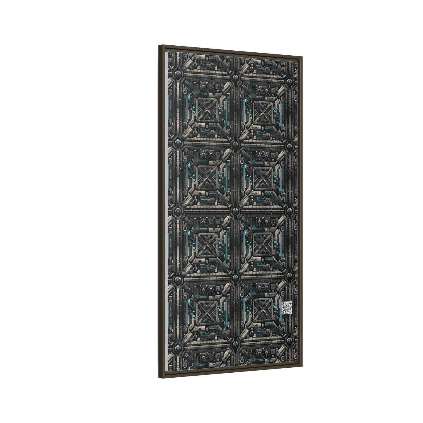 Tech Noir Futuristic Tech Aesthetic with a Dark Twist Matte Canvas, Framed (multi-color) - 8404 Design-59 B