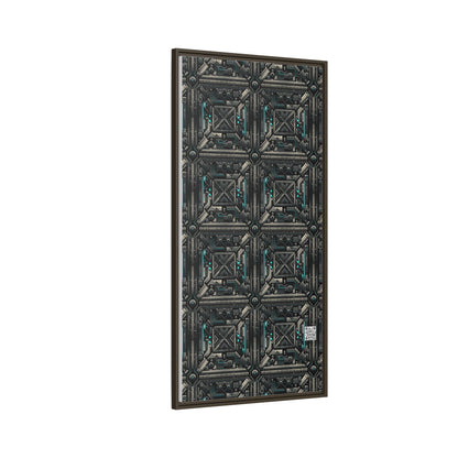 Tech Noir Futuristic Tech Aesthetic with a Dark Twist Matte Canvas, Framed (multi-color) - 8404 Design-59 B