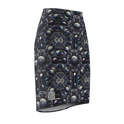 Tech Astronaut Tech-Forward Streetwear Meets Space Exploration Women's Pencil Skirt - 8404 Design-46