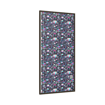 Digital Rebellion Youthful Streetwear with a Rebellious Digital Twist Matte Canvas, Framed (multi-color) - 8404 Design-71 B