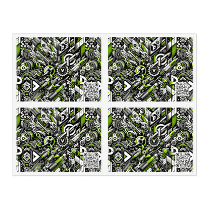 Graffiti Tech Fusion Bold Streetwear Fusion Sticker Sheets - 8404 Design-59