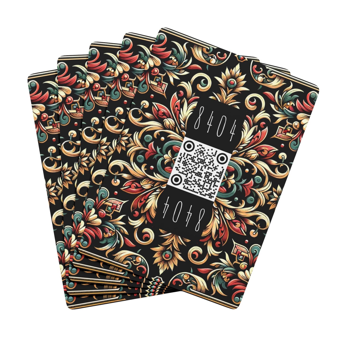 Streetwear Renaissance Artistic Clash of Old and New Poker Playing Cards - 8404 Design-46 B