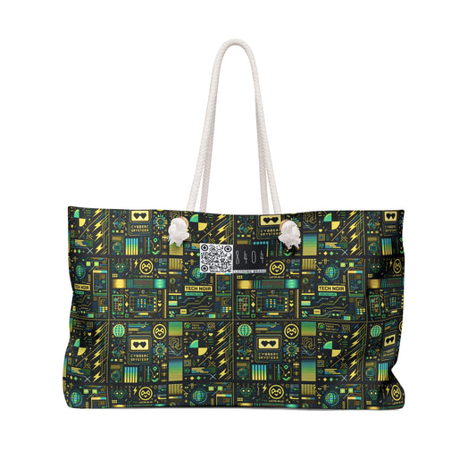 Digital Dystopia Tech Noir Weekender Bag - 8404 Design-57