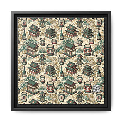 Cultural Artisanal Fusion Contemporary Cultural Elegance Matte Canvas, Framed (multi-Color) - 8404 Design-68 B