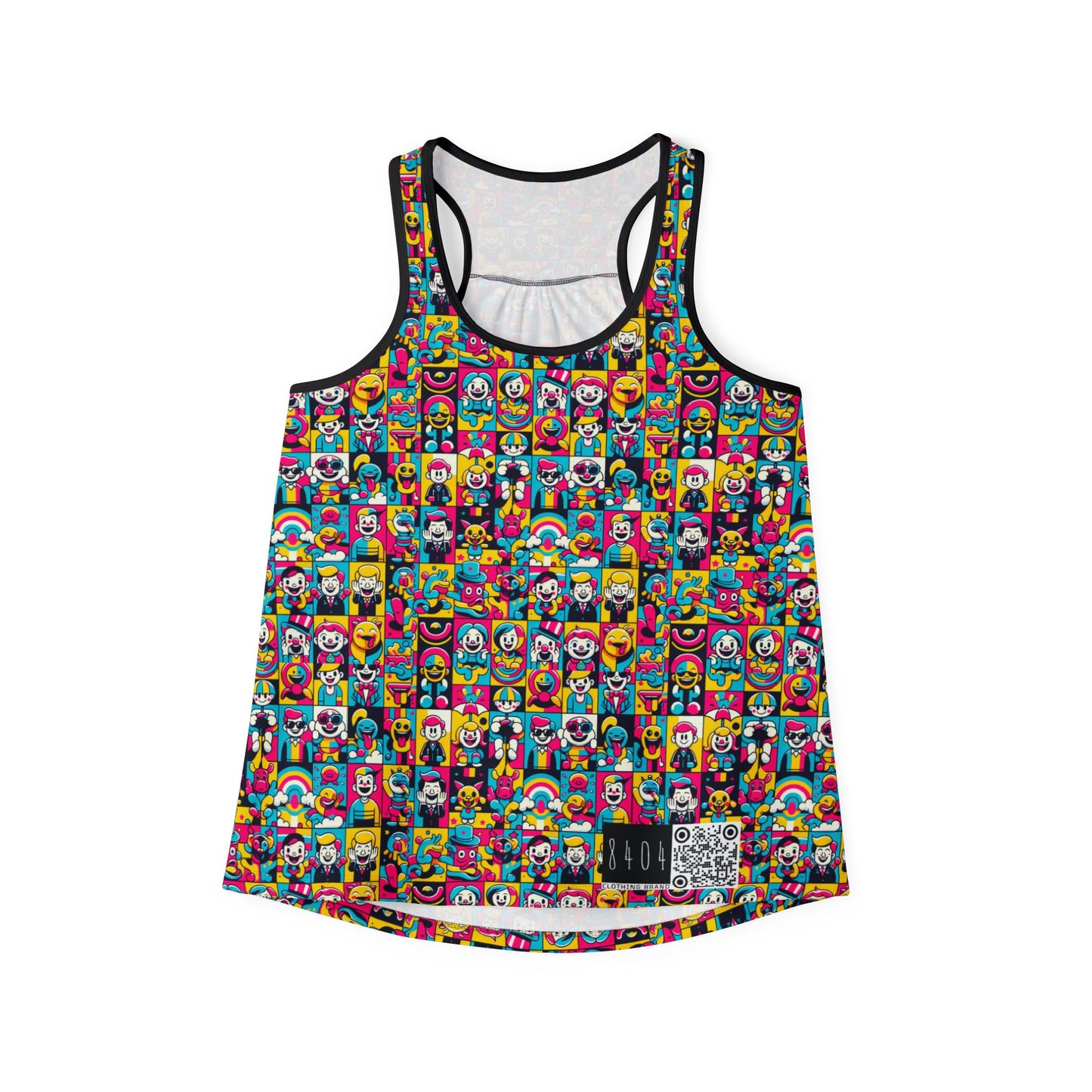 Neon Pop Playful Pop Culture Mashup Women's Tank Top - 8404 Design-60
