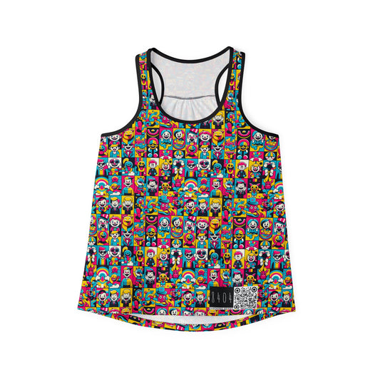Neon Pop Playful Pop Culture Mashup Women's Tank Top - 8404 Design-60