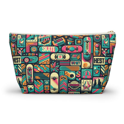 Skate Culture Revival Urban Retro Cool Accessory Pouch W T-Bottom - 8404 Design-61