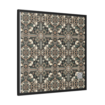 Cyber Garden Party Tech Garden Extravaganza Matte Canvas, Framed (multi-Color) - 8404 Design-66 A