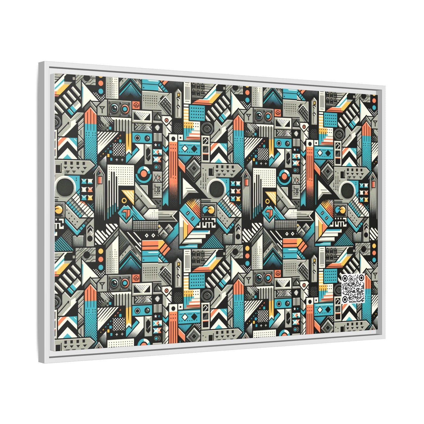 Digital Street Art Urban Street Style Matte Canvas, Framed (multi-color) - 8404 Design-81 A