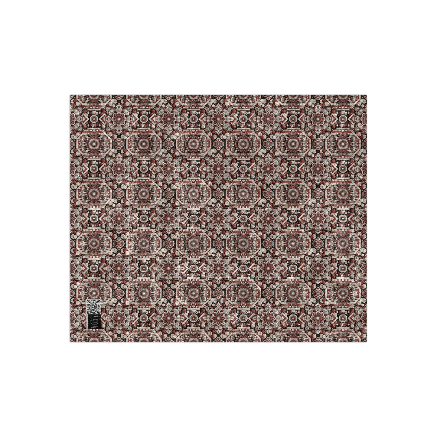 Neo Jomon Sculptural Aesthetics Artisanal Streetwear Crushed Velvet Blanket - 8404 Design-55