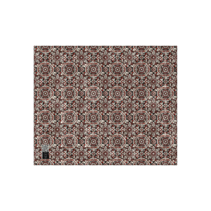 Neo Jomon Sculptural Aesthetics Artisanal Streetwear Crushed Velvet Blanket - 8404 Design-55