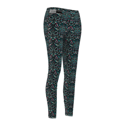 Digital Rebellion Tech-Inspired Streetwear Women's Cut & Sew Casual Leggings - 8404 Design-54