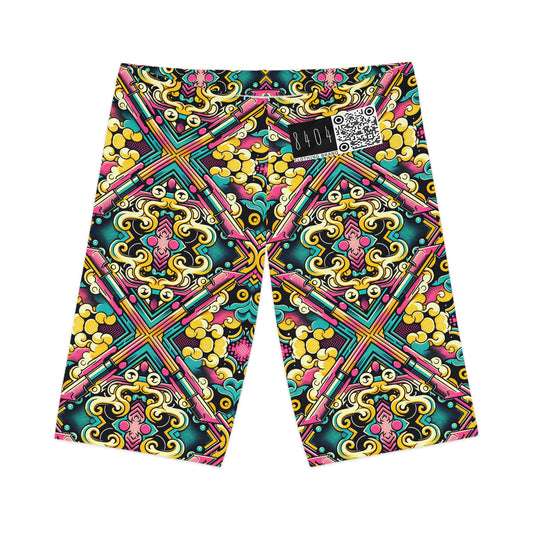 Neon Pop Art Revival Pop Culture Retro Women's Bike Shorts - 8404 Design-59