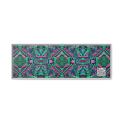 Digital Glitch Vibes Tech-Inspired Streetwear Matte Canvas, Framed (multi-Color) - 8404 Design-71 B