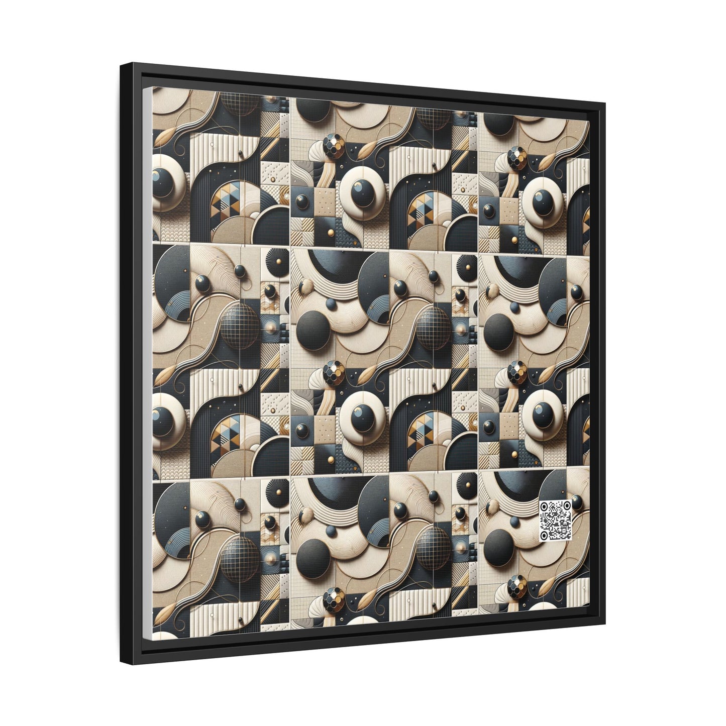 Tech-forward Luxe Streetwear Tech Luxe Fusion Matte Canvas, Framed (multi-color) - 8404 Design-71 A